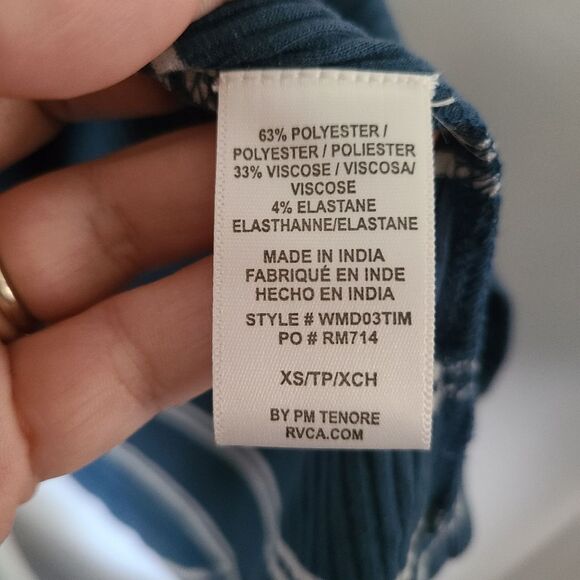 RVCA Time Table Striped Swing‎ Time Mini Dress sz XS - Picture 4 of 5